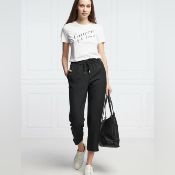 Lauren Ralph Lauren Logo Short Sleeve T-Shirt White with Cursive Lettering PXS - Picture 11 of 11